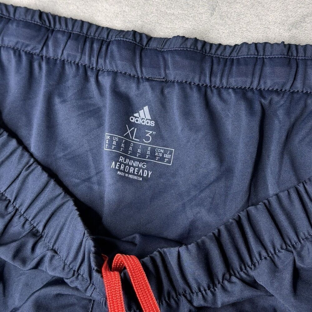 RARE Adidas Sz XL Marathon 20 Nation Running Shorts Red White Blue Aero Ready - Picture 9 of 16